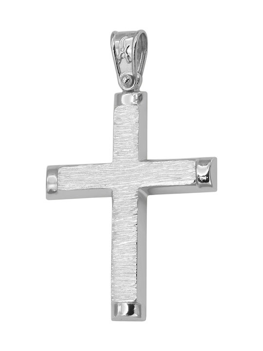 White Gold Cross 9K