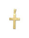 Damen Gold Kreuz 14K Beidseitig