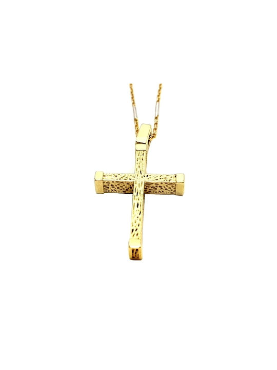 Gold Cross 14K Double Sided