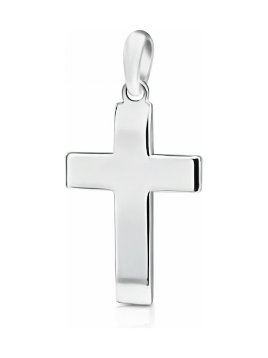 White Gold Cross 14K