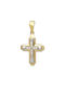 Damen Gold Kreuz 14K