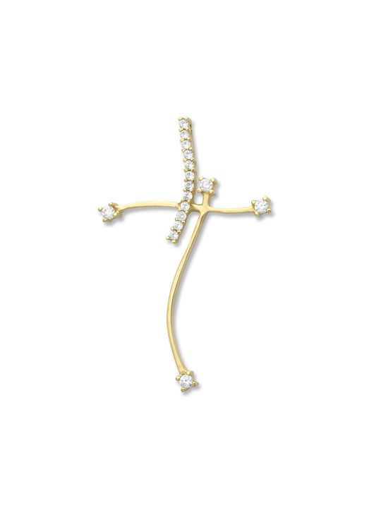 Damen Gold Kreuz 14K