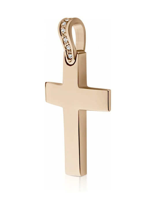 Rose Gold Cross 14K