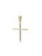 Herren Gold Kreuz 14K