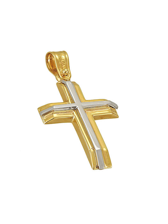 Herren Gold Kreuz 14K