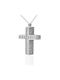 Kirkikosmima Women's White Gold Cross 14K with Chain