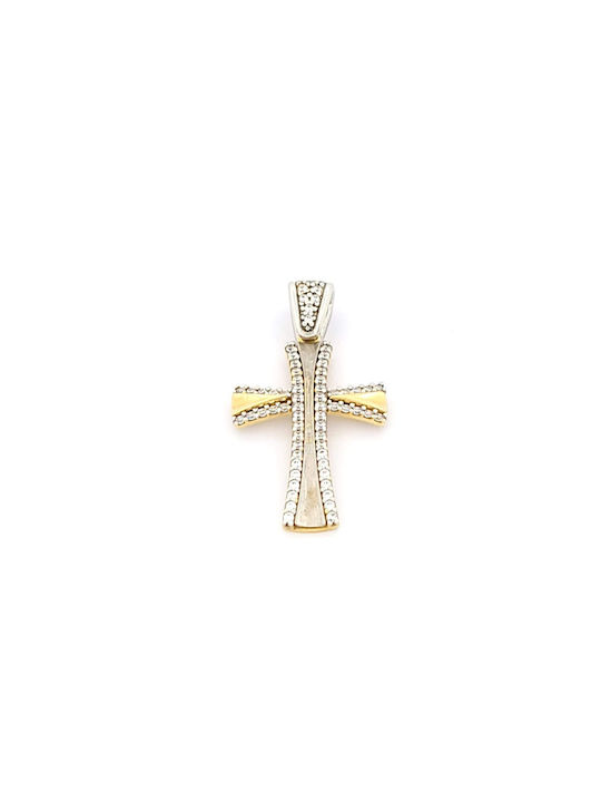 Kirkikosmima Women's Gold Cross 14K with Chain