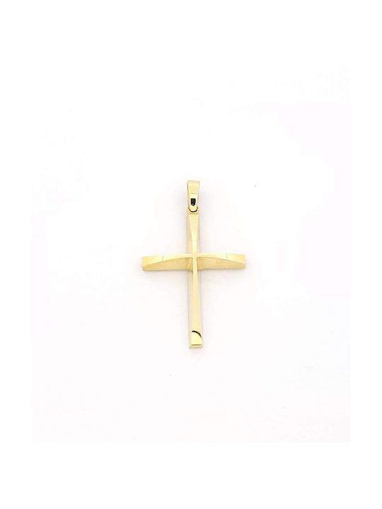 Kirkikosmima Herren Gold Kreuz 14K mit Kette