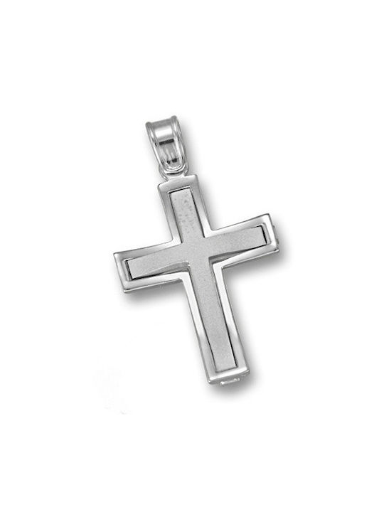 Women's White Gold Cross 14K