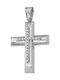 White Gold Cross 9K