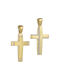 Women's Gold Cross 14K Double Sided