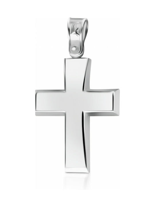 White Gold Cross 14K