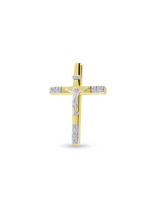 Damen Gold Kreuz 14K