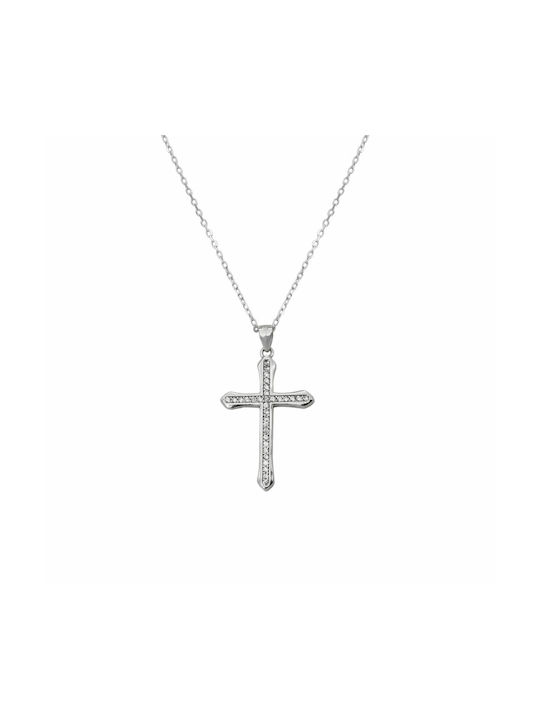 Kreuz aus Silber mit Kette