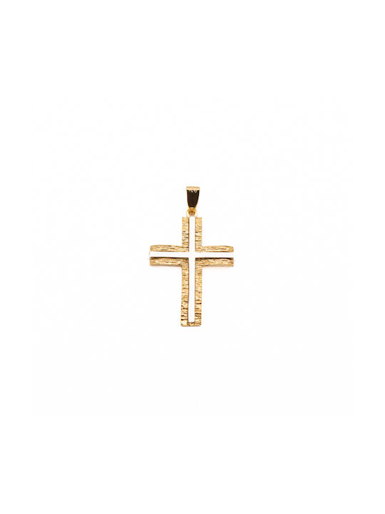 Men's Cross from Gold Plated Silver