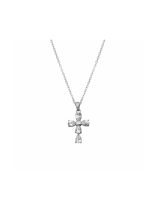 Kreuz aus Silber mit Kette