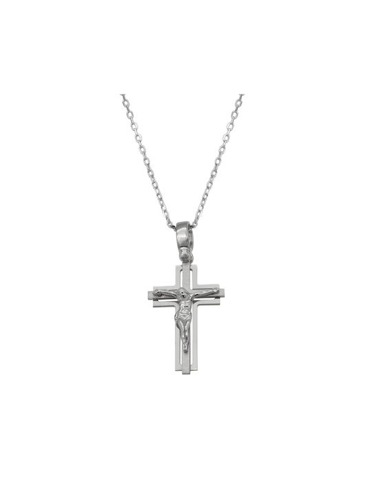 Kreuz aus Silber mit Kette