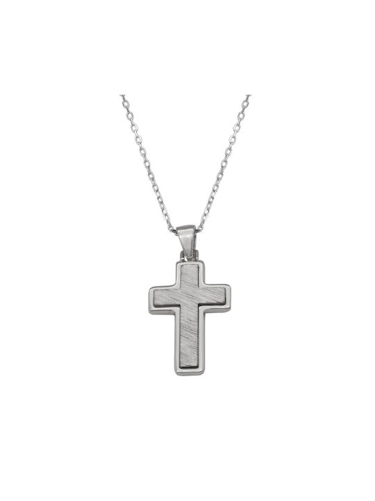 Kreuz aus Silber mit Kette