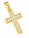 FenixJewelry Damen Gold Kreuz 14K