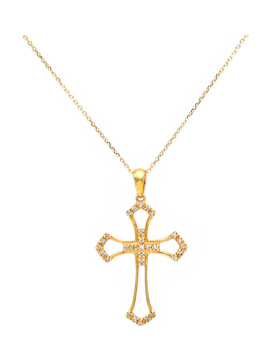 Margaritari Gold Cross 18K with Chain