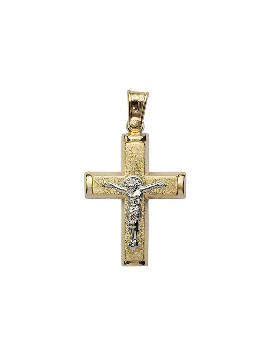 Herren Gold Kreuz 14K