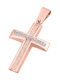 Women's Rose Gold Cross 9K