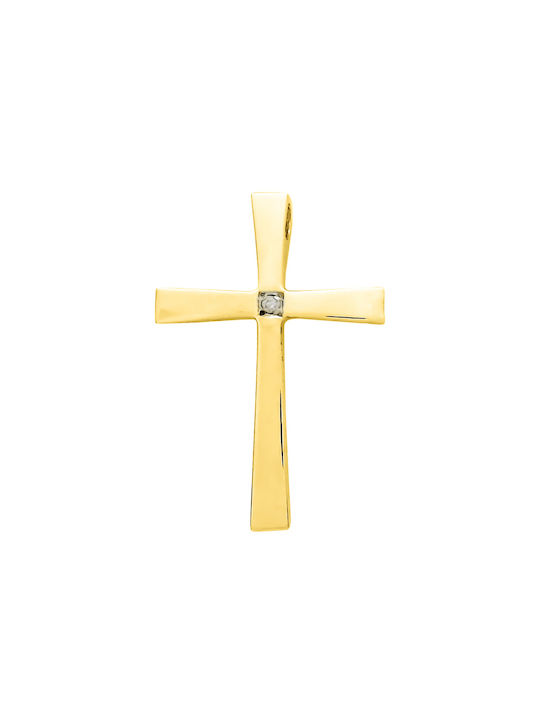 Damen Gold Kreuz 14K