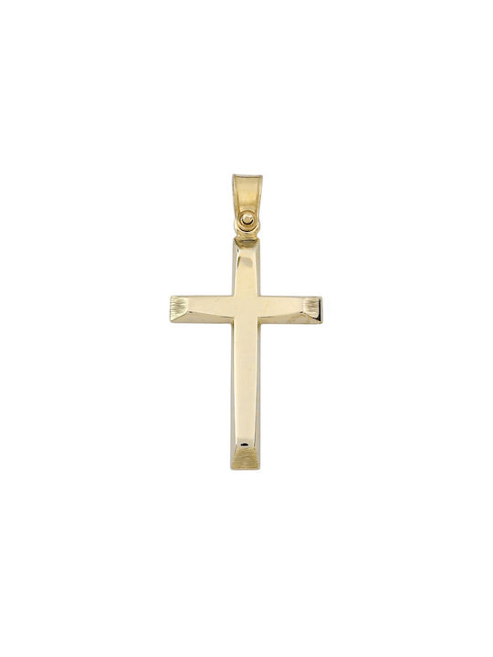 Herren Gold Kreuz 14K