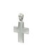 Men's White Gold Cross 14K