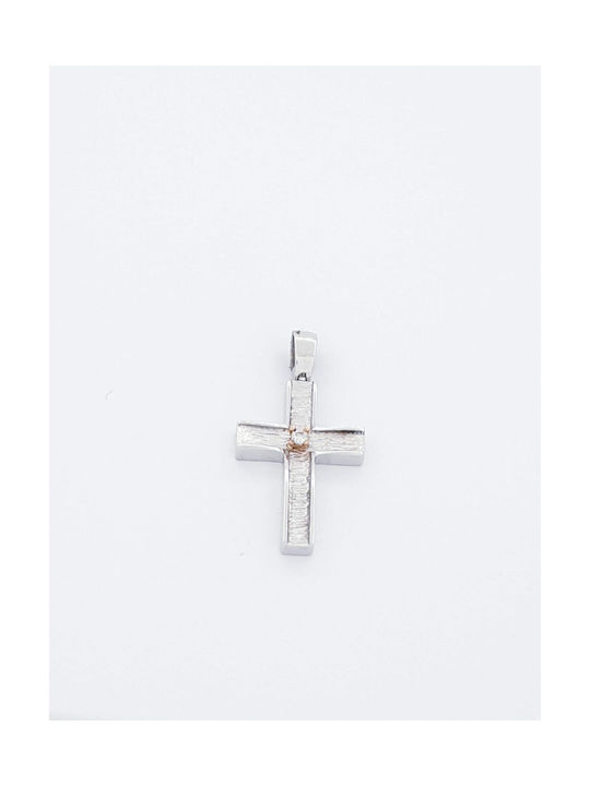 Kirkikosmima Damen Weißgold Kreuz 14K