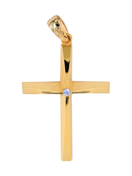 Women's Cross from Gold Plated Silver