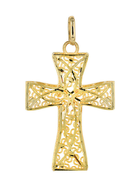 Women's Cross from Gold Plated Silver