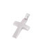 Men's White Gold Cross 14K