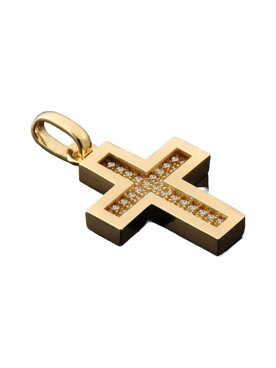 Damen Gold Kreuz 14K