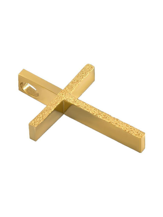 Gold Kreuz 14K mit Kette