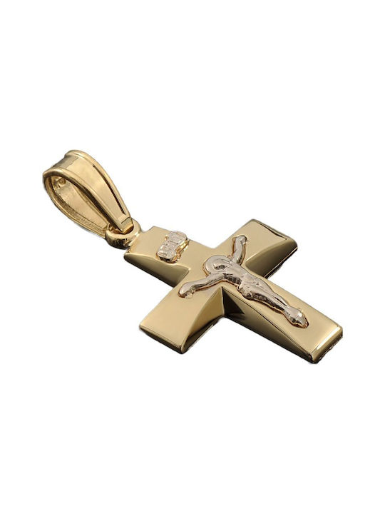 Gold Kreuz 14K mit Kette