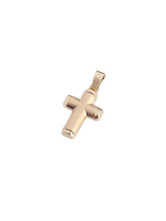 Damen Roségold Kreuz 14K