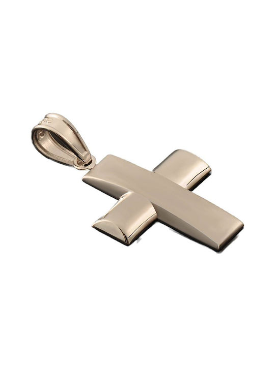 Weißgold Kreuz 14K