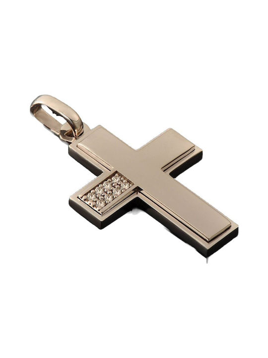 Damen Weißgold Kreuz 14K