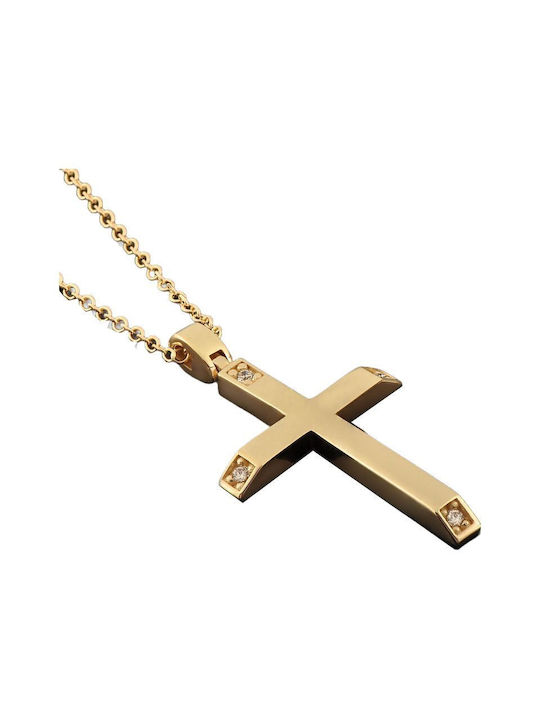 Women's Gold Cross 14K with Chain