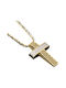 Gold Kreuz 14K mit Kette