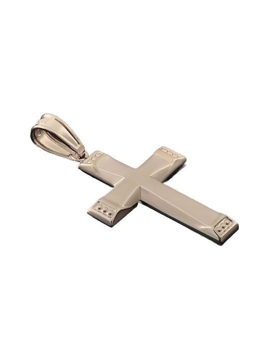 Damen Weißgold Kreuz 14K mit Kette