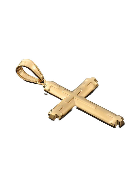 Damen Gold Kreuz 14K mit Kette