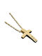 Damen Gold Kreuz 14K mit Kette