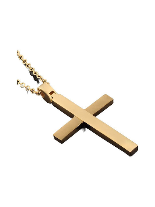 Gold Kreuz 14K mit Kette