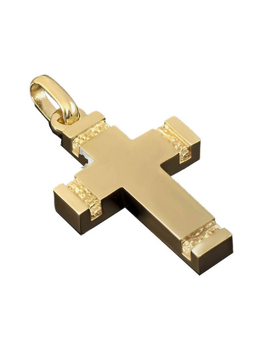 Gold Kreuz 14K mit Kette