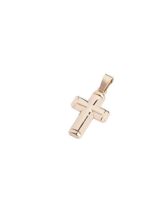 Damen Roségold Kreuz 14K