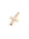 Women's Rose Gold Cross 14K