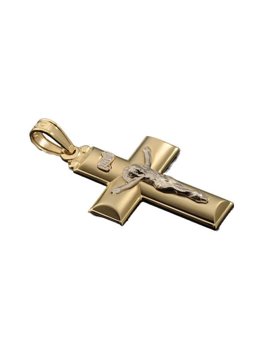 Gold Kreuz 14K mit Kette