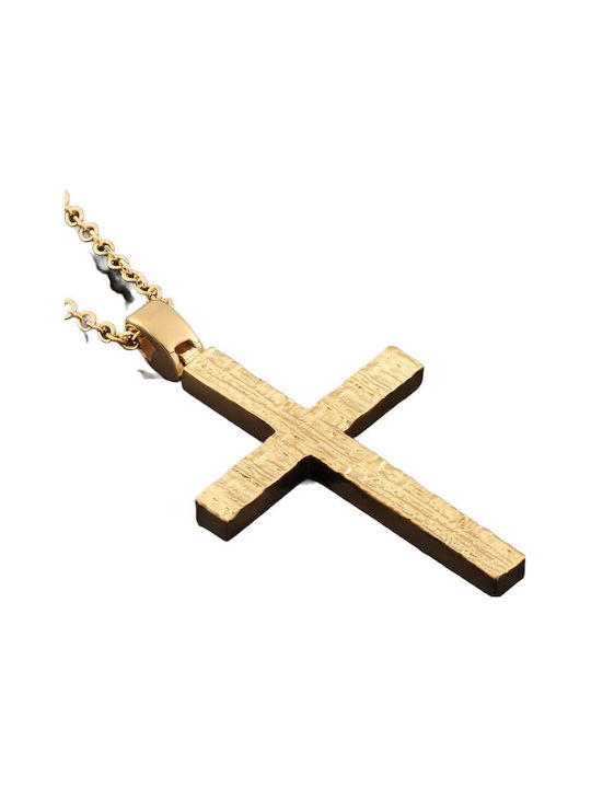 Gold Kreuz 14K mit Kette